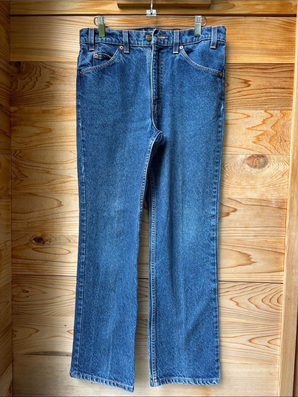 Vintage Levi’s 517 Orange Tab Made in USA Bootcut Jeans 32x30 100% Cotton